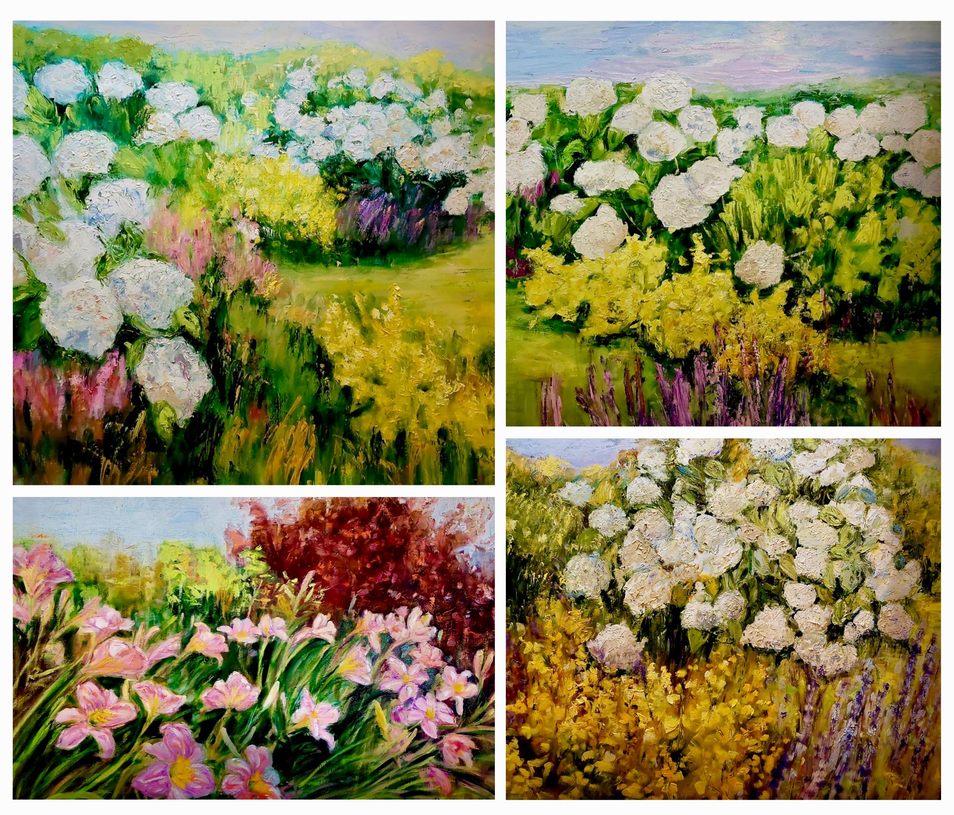 Toile à l’huile de la peintre Pauline Deslauriers de Shefford Qc