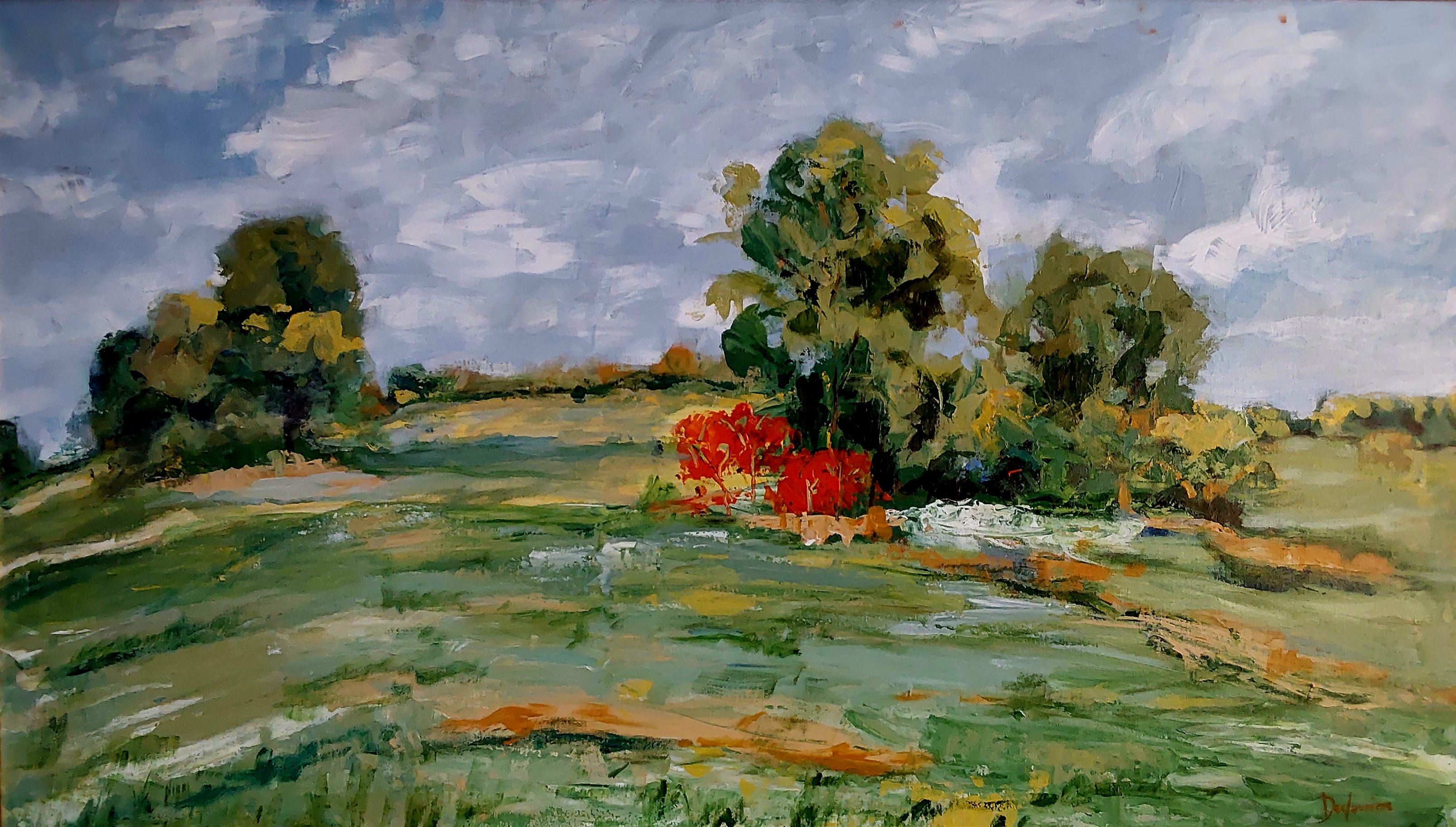 Paysage été chaud