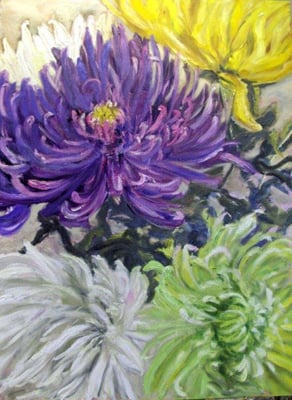 Nature morte chrysanthème vivaces