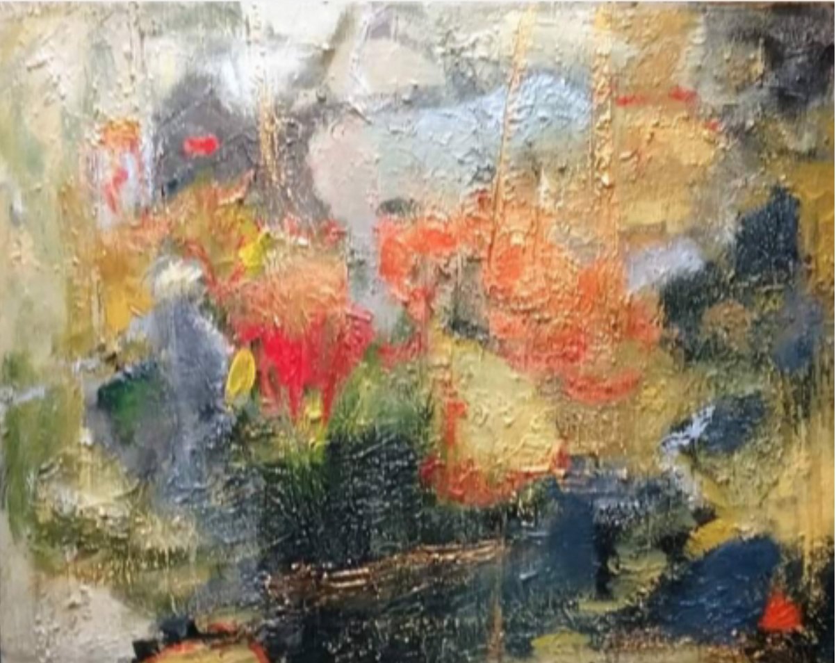 Vendu abstrait Toile abstraite de l’artiste Pauline Deslauriers