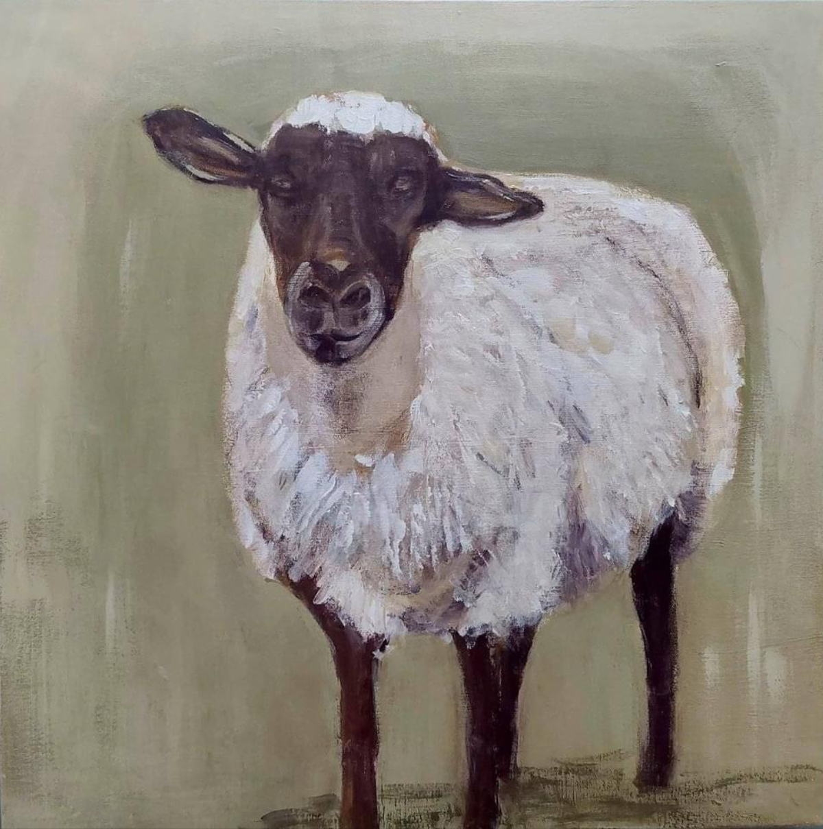 Mouton toile de Pauline Deslauriers