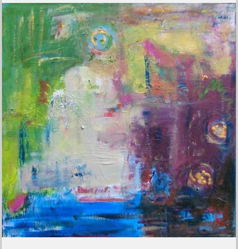 Abstrait Toile abstraite de l’artiste Pauline Deslauriers